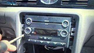 Mercury Sable Stereo Removal 2008  2009  Car Stereo HELP [upl. by Aysan]