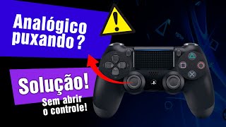 SOLUÇÃO  SEM ABRIR o CONTROLE  Analógico do PS4 PUXANDO pro lado ou MOVENDO sozinho DRIFT [upl. by Mill769]