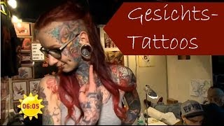 Tätowierung Extrem Das GesichtsTattoo  Sat1 Frühstücksfernsehen [upl. by Nolyarg877]