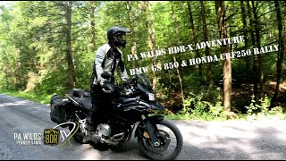 Trip to the Pennsylvania Wilds BDRX Loop on a BMW GS 850 amp a Honda CRF250 Rally [upl. by Ahsinod996]