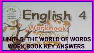 ENGLISH CLASS4 TERM1 UNIT5WORK BOOK KEY ANSWERS 20242025 [upl. by Cockburn]