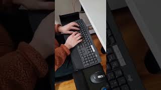 ASMR keyboard typing  Logitech Performance MK825 keyboard [upl. by Arrait]