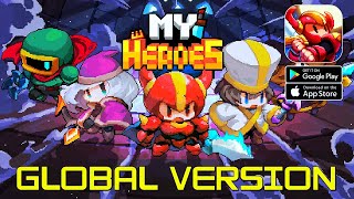 My Heroes Dungeon Raid ENG  Global Version Gameplay AndroidIOS [upl. by Anni257]