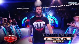 Promo Roman Reigns regresa en SummerSlam 2024  WWE Raw 05082024 En Español [upl. by Ydarg]