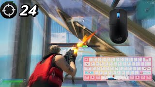 Akkon Tokyo Yellow Gateron ASMR 1v1 Fortnite Creative 24 kills [upl. by Selrahc678]