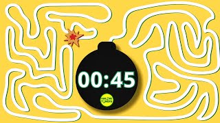 45 Second Bomb Countdown  Bomb Timer  Online Timers [upl. by Eednam]