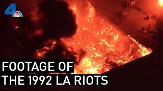 Raw Footage of the 1992 LA Riots  From the Archives  NBCLA [upl. by Ahtelrac]