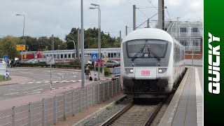 500 Meter zwischen zwei ICHalten Fahrt von Norddeich Mole nach Norddeich am Übersetzfenster [upl. by Akaenahs]