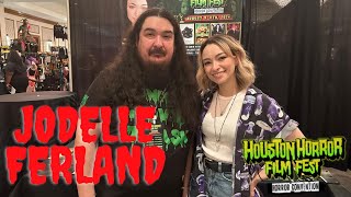 Jodelle Ferland Interview at Houston Horror film Fest [upl. by Sacken]