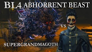 Abhorrent Beast BL4 No Damage Ailing Loran  Bloodborne [upl. by Ssepmet]