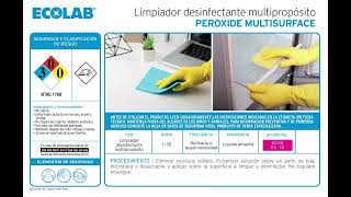 Peroxide Multi Surface Cleaner and Disinfectant Solution 8 [upl. by Niemad]