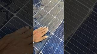 best solar panels cleaning system in india installation solar solarpower soldering Shorts [upl. by Attenej]