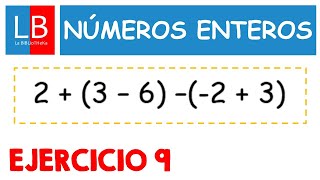 Operaciones con NÚMEROS ENTEROS ✔👍 Ejercicios resueltos 9 [upl. by Aihsa144]