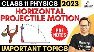 Horizontal Projectile Motion Class 11 Physics Derivation Important Topics For Final Exam 2023 [upl. by Odella]