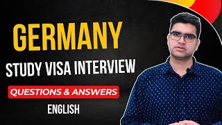 Germany Study Visa Interview question answers  Germany study visa  Study in Germany [upl. by Eiramaliehs]