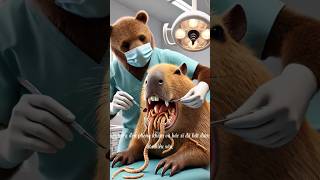 Capybara bị sâu răng capybara youtubeshorts quynhhuong [upl. by Justicz]