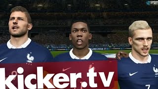 EMAnalyse Frankreich vs Rumänien  kickertv [upl. by Dall]