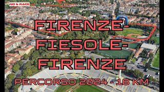 FirenzeFiesoleFirenze 2024 vola sul percorso di 18 km [upl. by Ahsiuqat181]