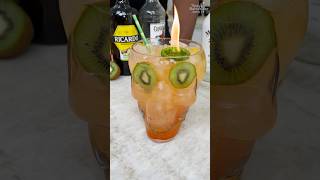 Flaming Skull Island Cocktail cocktail kingkong [upl. by Bocaj]