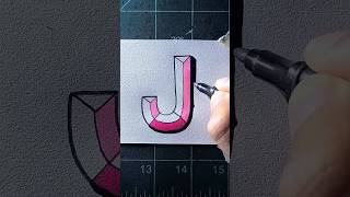 How to draw 3d J [upl. by Rozanne640]