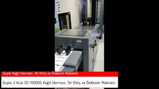 Duplo 2 Kule DC 10000S Kağıt Harman Tel Dikiş ve ÖnKesim Makinesi [upl. by Leander]