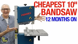 Aldi Ferrex 10” Bandsaw 12 months on video 475 [upl. by Starobin]