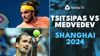 Stefanos Tsitsipas vs Daniil Medvedev DRAMATIC Match Highlights  Shanghai 2024 [upl. by Yboj]