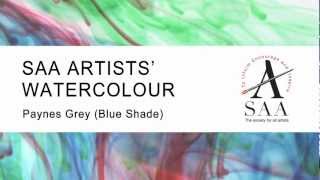 SAA Artists Watercolour  703 Paynes Grey Blue Shade [upl. by Ruder]