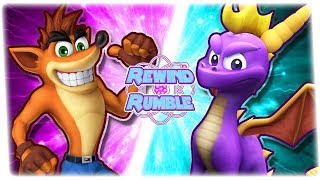 CRASH vs SPYRO Crash Bandicoot vs Spyro The Dragon  REWIND RUMBLE [upl. by Marentic]