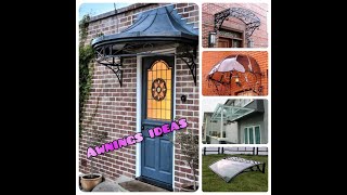 Metal awnings ideas  windows canopy  front door shades [upl. by Nodnek]