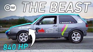 1200HP Golf Mk2 AWD  Winner VW Action Santa Pod 2019 [upl. by Alekram]