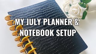 My July Planner and Notebook Setup [upl. by Hayman18]