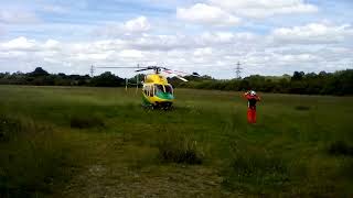 Wiltshire air ambulance critical care team returning to base [upl. by Eissalc]