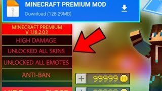 Minecraft MOD APK  Unlimited Minecoins amp Unlocked Emotes  Minecraft Hack Mod V 1181026 [upl. by Hanzelin]