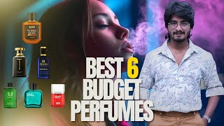 Top 6 Budget Perfumes Under 500  For office and College Students  Telugu [upl. by Gniw140]