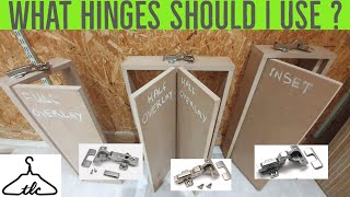 The Main Cabinet Hinge Types Explained  Concealed  Euro  Kitchen Hinges  Vid72 [upl. by Odlavu]