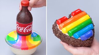 🔴LIVE🔴 🌈 Fancy Rainbow Cake Decorating Tutorials  So Yummy Chocolate Cake Decoration For Beginner [upl. by Enyawad683]