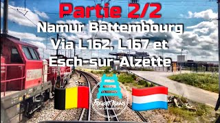 Partie 22 NamurBettembourg via L162167 et EschsurAlzette [upl. by Lardner]