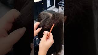 Backcombing hairstyle lashesbeautyparlour shortvideo hairstyle [upl. by Notsla625]