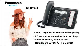 Panasonic KXDT543 Digital Telephone [upl. by Leirza]