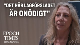 Linda Lindberg SD ”Det här lagförslaget är onödigt” [upl. by Rehtul]