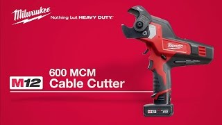 Milwaukee® M12™ 600 MCM Cable Cutter Kit 247221XC [upl. by Cissie]