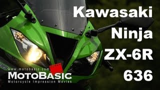 Ninja ZX6R 636 Kawasaki2013 バイク試乗インプレ・レビュー Kawasaki Ninja ZX6R 6362013 Review [upl. by Adnirol575]