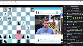 GM Magnus Carlsen vs GM Supi Luis full match  chat  Magnus Carlsen Reaction 😱😱😱 [upl. by Anirod]