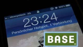 iPhone Persönlichen Hotspot mit BASE einrichten [upl. by Suoiluj]