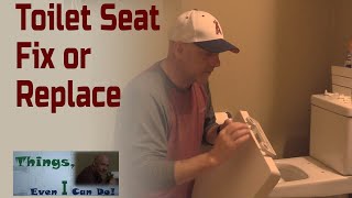 Fix Tighten or Replace a Toilet Seat [upl. by Naol]