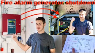 Fire Alarm Generator Emergency Shutdown  Wiring and Installation Part 1 [upl. by Mab]