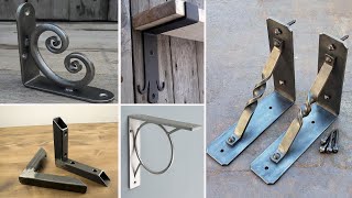 90 DIY Shelf Brackets – How To Build A Shelf Bracket  Metal shelves brackets [upl. by Samy]