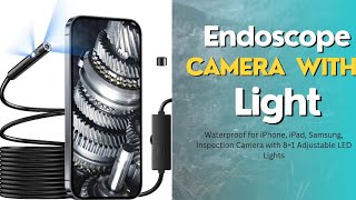 Endoscope Camera with Adjustable LED light [upl. by Aicirtap]