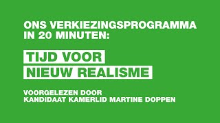 Het GroenLinks verkiezingsprogramma samengevat in 20 minuten [upl. by Nonnag]